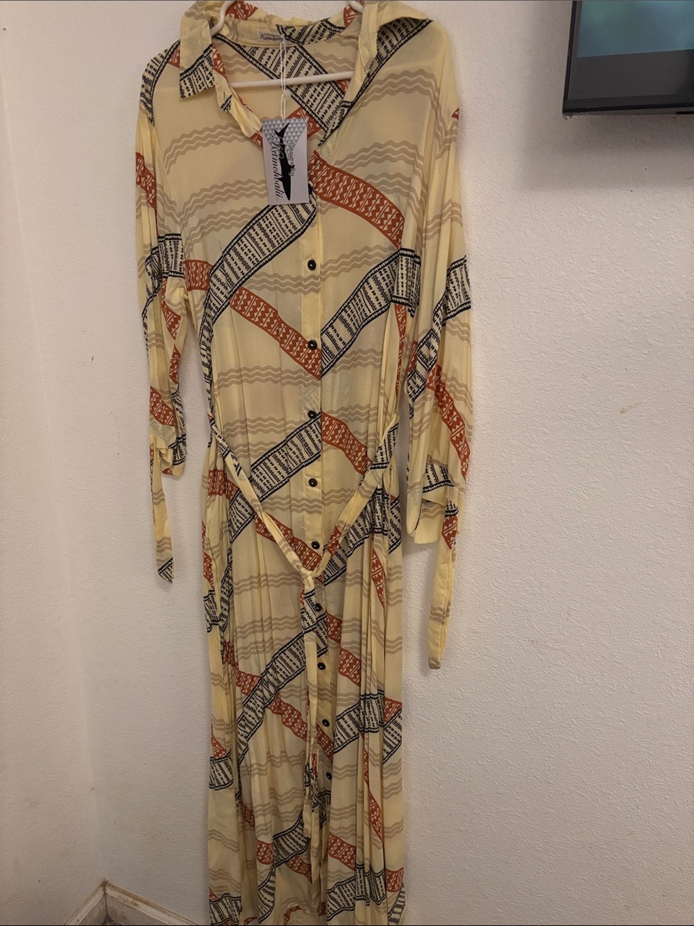 KAMOHOALI’I Long Button-Front Shirt Dress